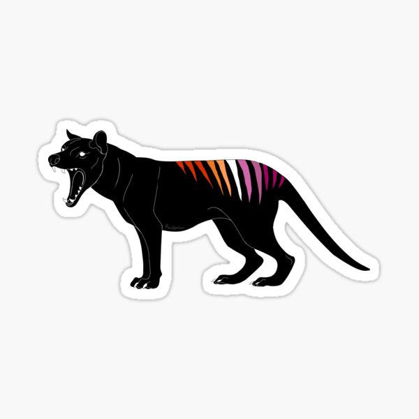 Thylacine - Lesbian Pride Flag Sticker