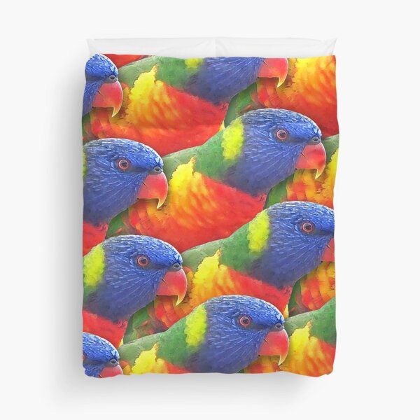 Item preview, Rainbow Lorikeet Psychedelic Party designed and sold by Birds & Things.