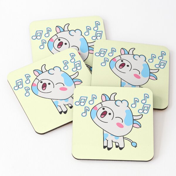 Item preview, Cute Kawaii Singing Cow designed and sold by Angela Bull.