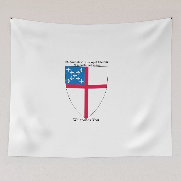 Item preview, St. Nicholas’ Episcopal Church - Maumelle, Arkansas - Traditional Shield Welcomes You PNG Cut-Out designed and sold by litmusician.