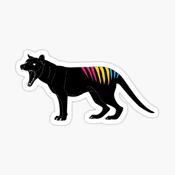 Thylacine - Pansexual Pride Flag Sticker