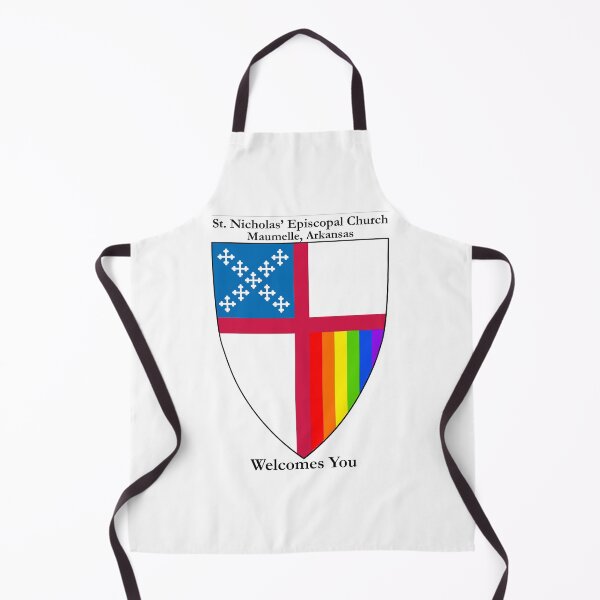 Item preview, St. Nicholas’ Episcopal Church - Maumelle, Arkansas - 6 Colour LGBTQ+ Pride Shield Welcomes You designed and sold by litmusician.