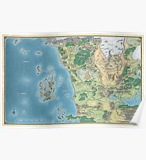 Map of the sword coast Poster