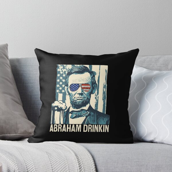 Item preview, Abraham Drinkin 4th of July Beer Drinker USA Flag Graphic designed and sold by wdyoungblood.
