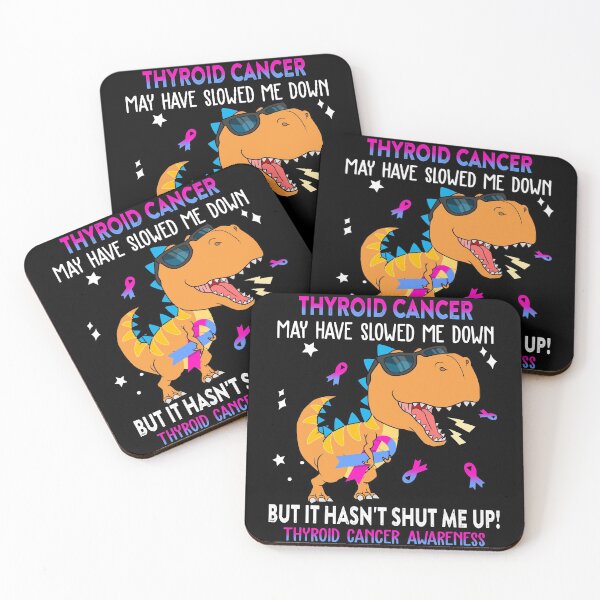 Item preview, Thyroid Cancer Awareness Dinosaur Lover Thyroid Cancer Warrior Gift designed and sold by Sabfit.