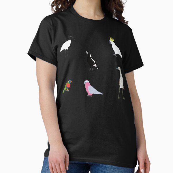 Aperçu de l'œuvre Motif Oiseaux d'Australie - Noir créée et vendue par Digitaldingo.