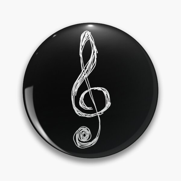 Item preview, Distressed Treble Clef Symbol (for dark apparel) designed and sold by Michael Pilinski.