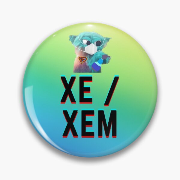 Item preview, Super COVID-19 Beebo Xe/Xem Pronoun designed and sold by Vancouver-Girl.