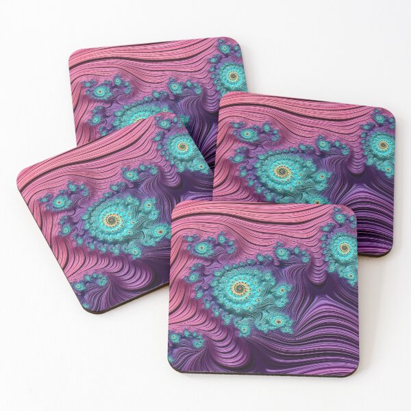 Item preview, Abstract Purple, Pink & Teal Swirly Fractal designed and sold by SXW Designs.