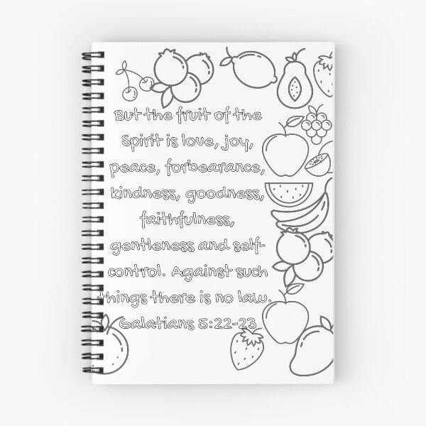 Item preview, Coloring | Galatians 5:22-23 | Fruits designed and sold by LoveGen.