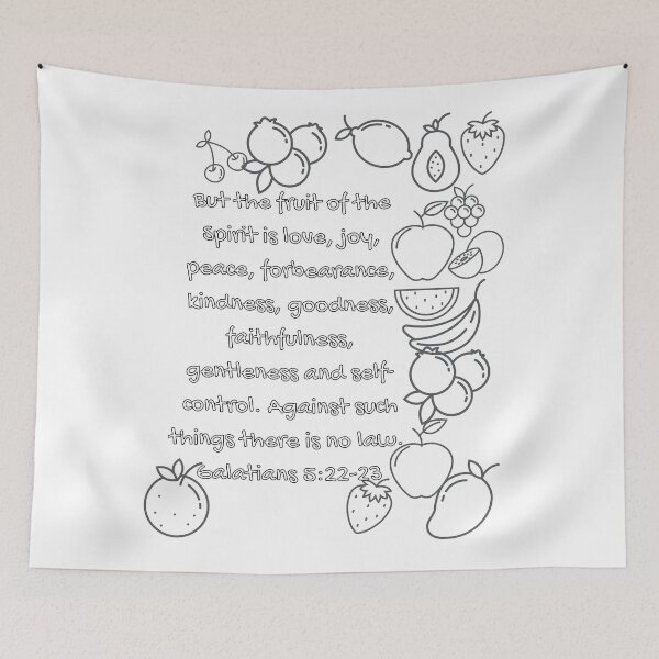 Item preview, Coloring | Galatians 5:22-23 | Fruits designed and sold by LoveGen.