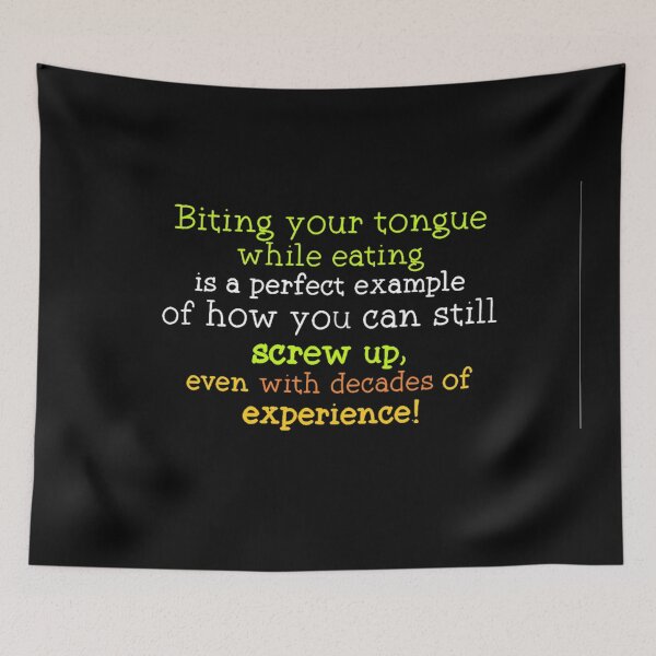 Item preview, BITING YOUR TONGUE designed and sold by THE AMERICAN TEEVANGELIST.