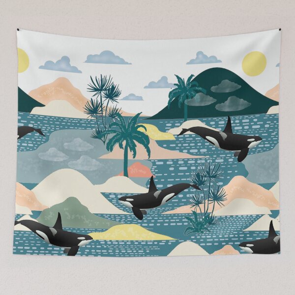 Item preview, Nautical Whale Pattern  designed and sold by MarcSabuncu.