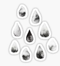 Inky rain Sticker