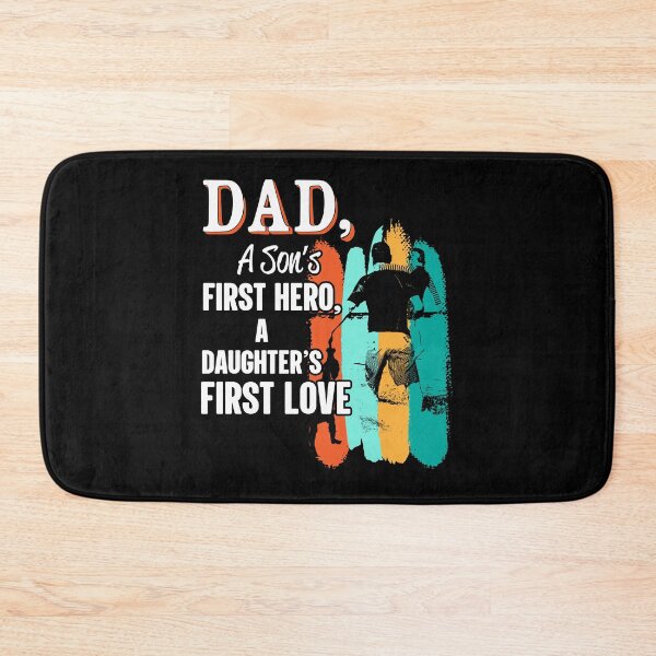 Item preview, Dad A Son's First Hero A Daughter's First Love - Happy Father's Day designed and sold by SkyTastic.