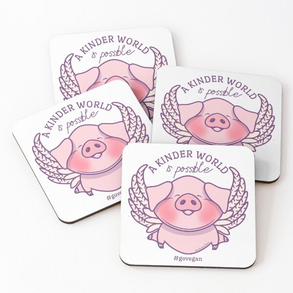 Item preview, A KINDER WORLD IS POSSIBLE VEGAN designed and sold by wiboandbear.