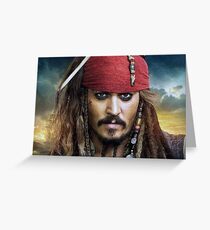 Kapitän Jack Sparrow Grußkarte