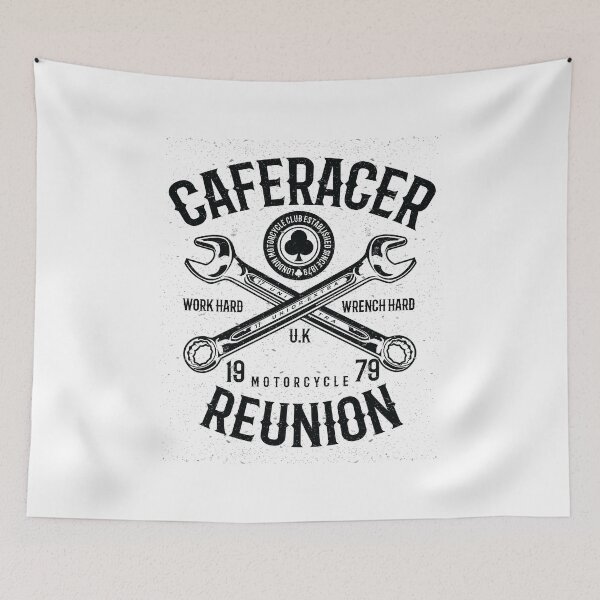 Item preview, CafeRacer Reunion. Work Hard. Wrench Hard. Motorcycle 1979. designed and sold by wkyip79.