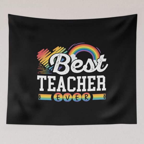 Item preview, Gay Pride Stuff Gay Stuff Best Teacher Ever Gay Pride Flag designed and sold by ALittleOffShop.