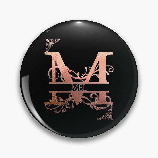 Item preview, Mel Personalized Name Gifts with Beautiful Rose Gold Monogram Letter M. Simply Best Gift Ideas for Mel designed and sold by ArteSquare.