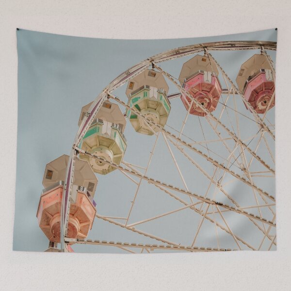 Item preview, Pastel Colored Ferris Wheel designed and sold by JLPhotographer.