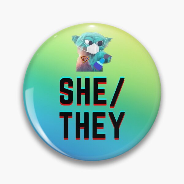 Item preview, Super COVID-19 Beebo She/They Pronoun designed and sold by Vancouver-Girl.