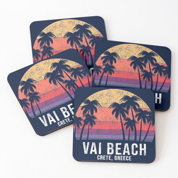 Item preview, Vai Palm Forest Beach, Crete, Greece designed and sold by Happy Puppy Print On Demand.