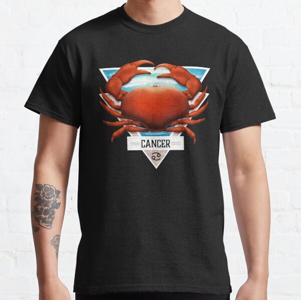 Cancer the Crab Zodiac Sign Astrological Art Deco Classic T-Shirt