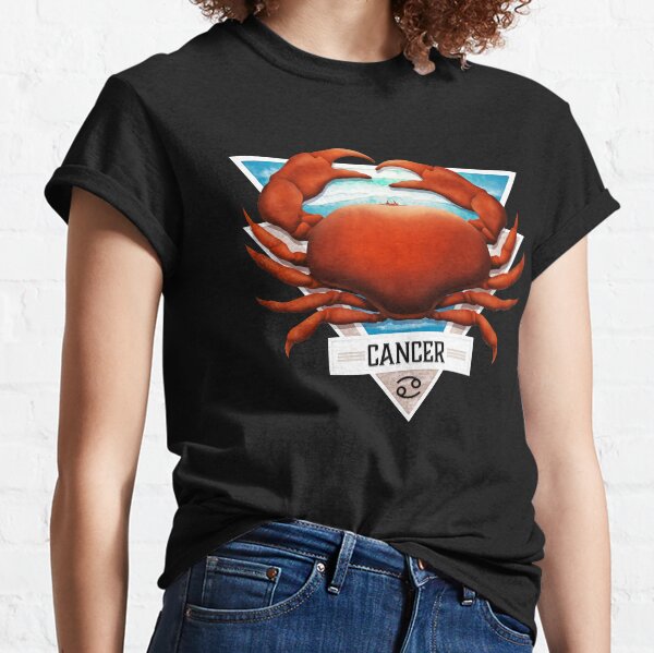 Cancer the Crab Zodiac Sign Astrological Art Deco Classic T-Shirt