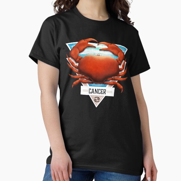 Cancer the Crab Zodiac Sign Astrological Art Deco Classic T-Shirt