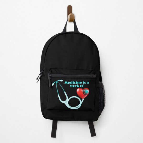 Item preview, medicine is a work of heart. stetoscope, heart,   Frontliner hero designed and sold by doctors-apparel.