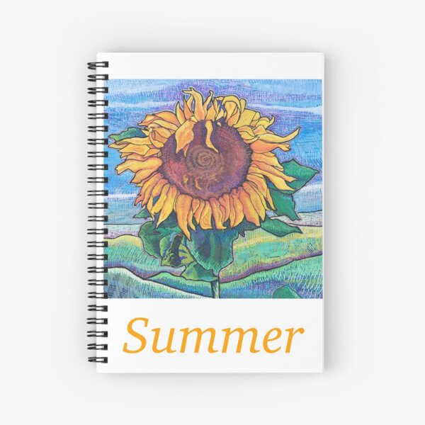 Summer Moderna Sunflower Spiral Notebook