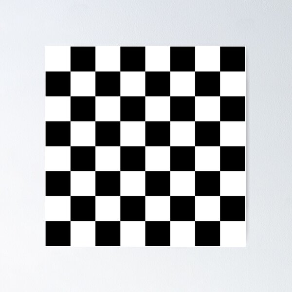 Seamless chessboard pattern. Contrast and bright mosaic decoration