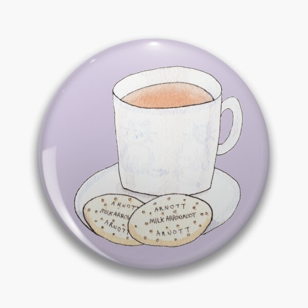 Artikelvorschau, Eine Tasse Tee mit Keksen entworfen und verkauft von Kathryn Price.
