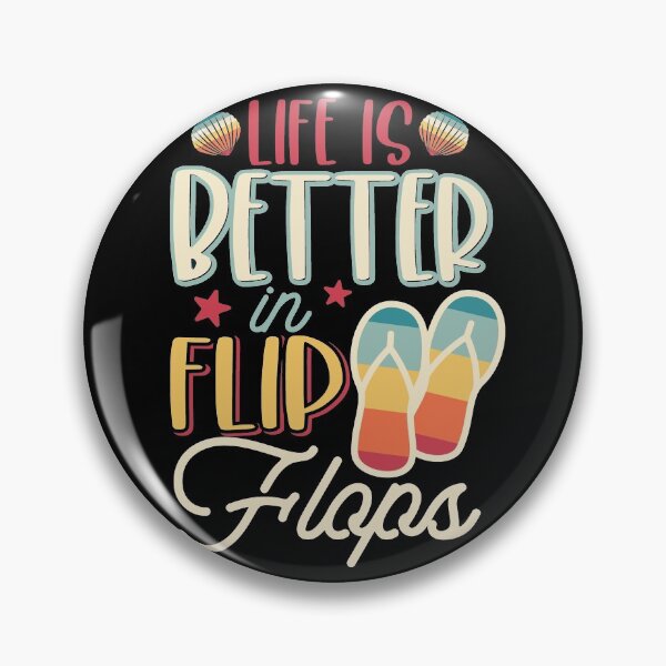 Item preview, Life Is Better In Flip Flops Vintage Retro designed and sold by retrodesigner14.