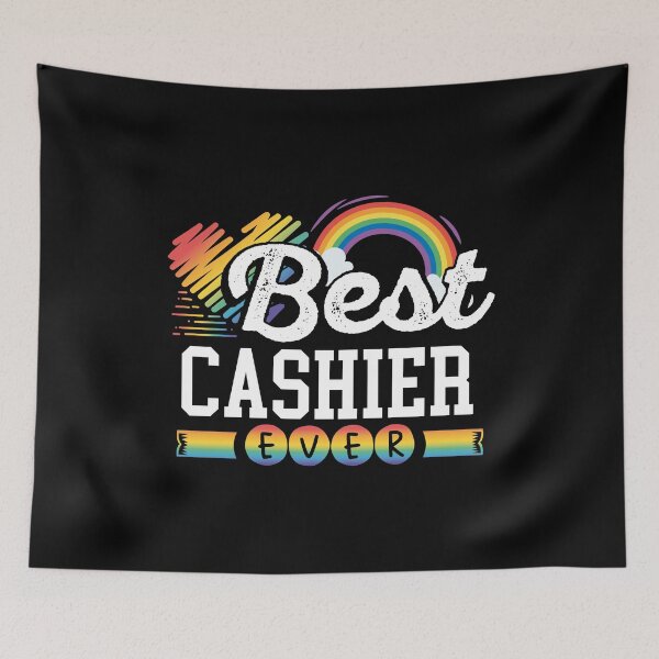 Item preview, Gay Pride Stuff Gay Stuff Best Cashier Ever Gay Pride Flag designed and sold by ALittleOffShop.