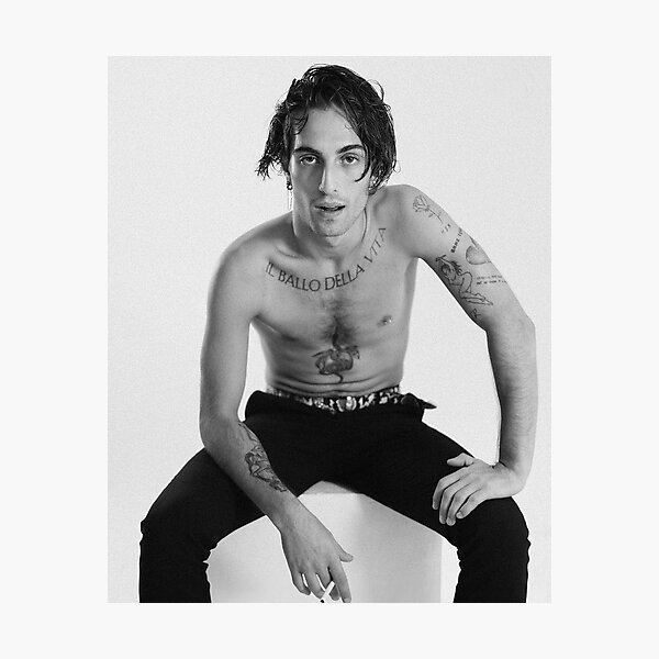Portrait damiano maneskin Photographic Print