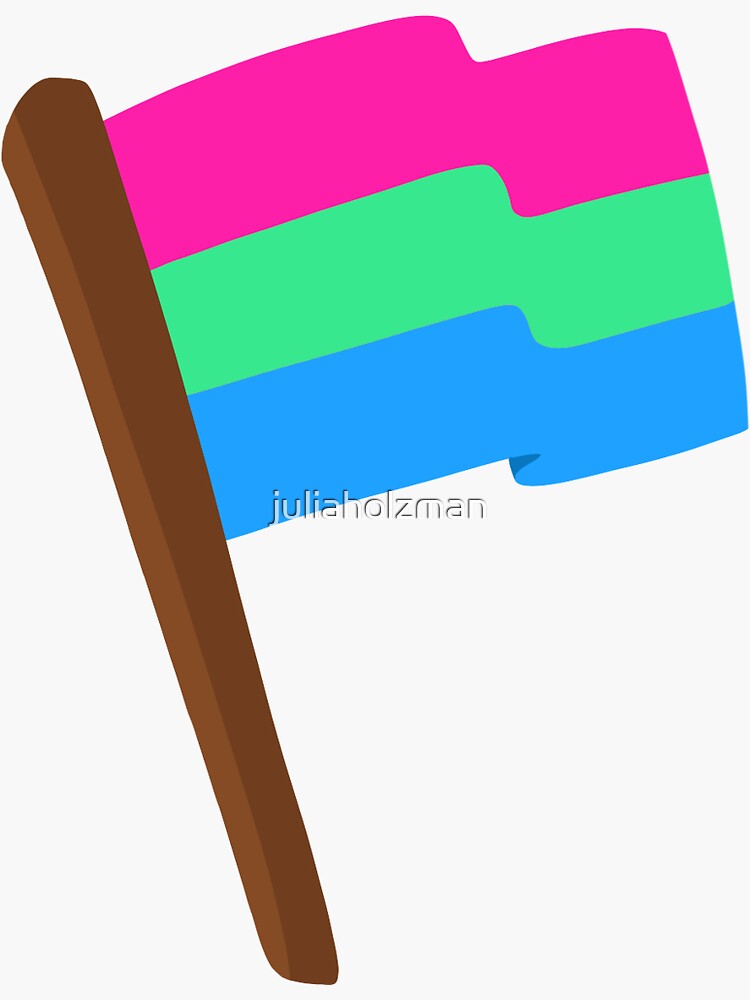 Polysexual Pride Flag Sticker For Sale By Juliaholzman Redbubble 