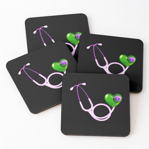 Item preview, medicine is a work of heart. stetoscope, heart, Frontliner hero designed and sold by doctors-apparel.