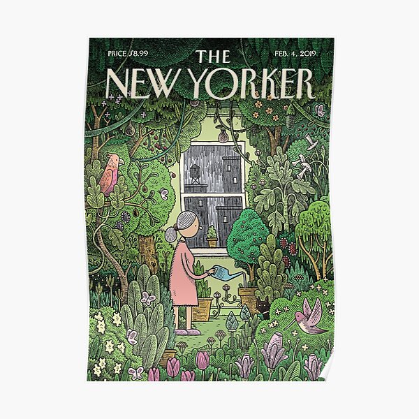 The New Yorker Garden Poster