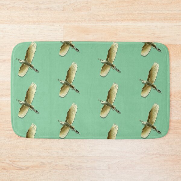 Item preview, Egret in Flight, Green Design designed and sold by PopShopAVL.