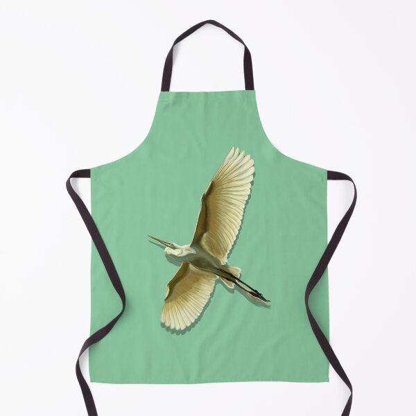 Item preview, Egret in Flight, Green Design designed and sold by PopShopAVL.