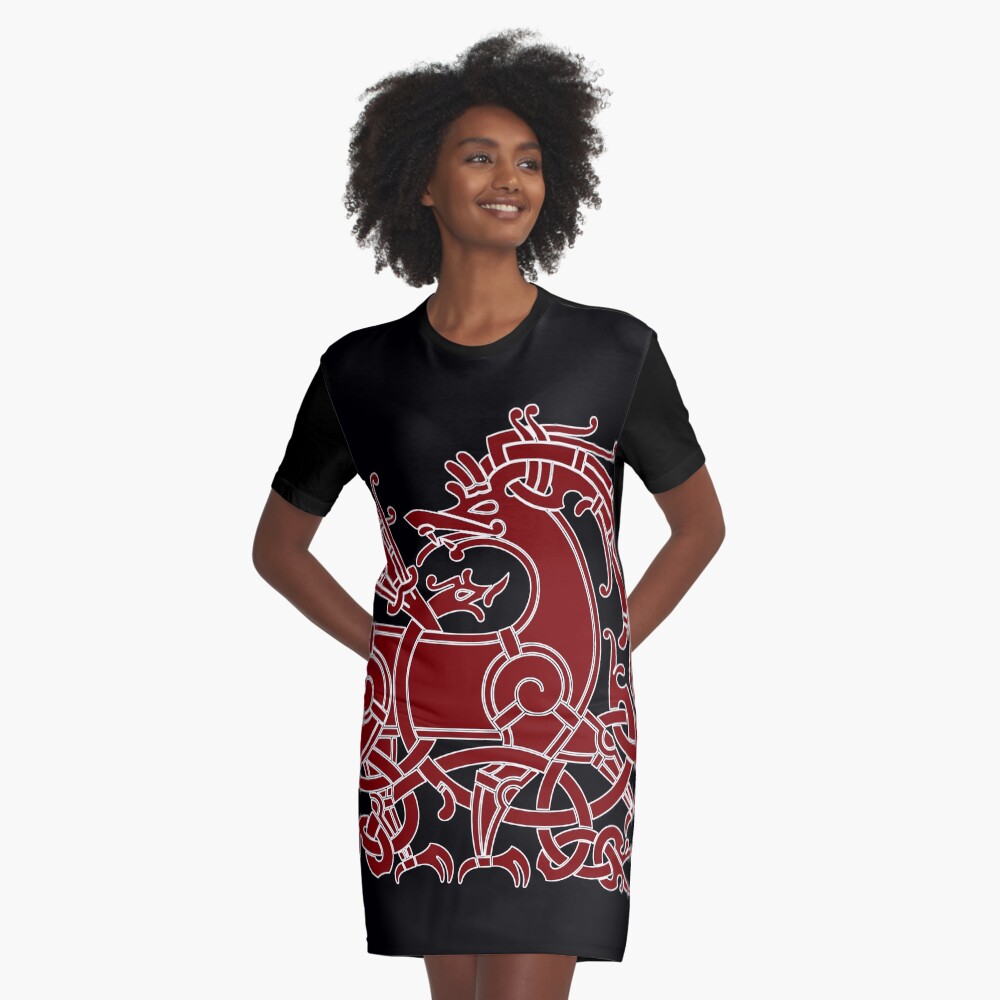 Item preview, Graphic T-Shirt Dress designed and sold by Odinist.