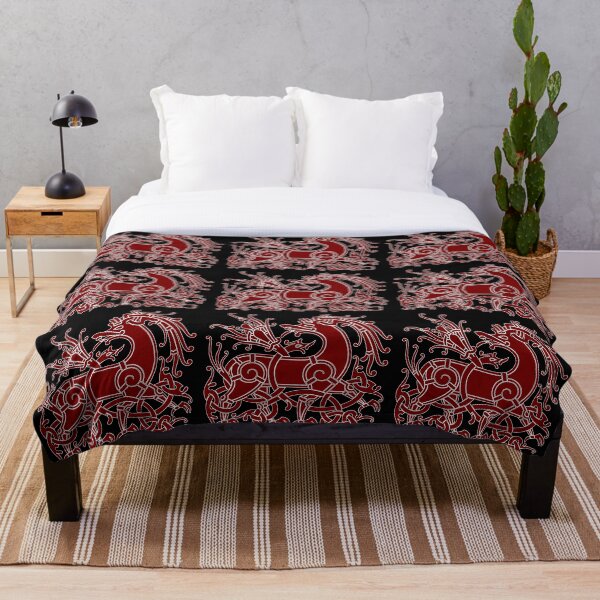 Item preview, Mammen red & black beasts designed and sold by Odinist.