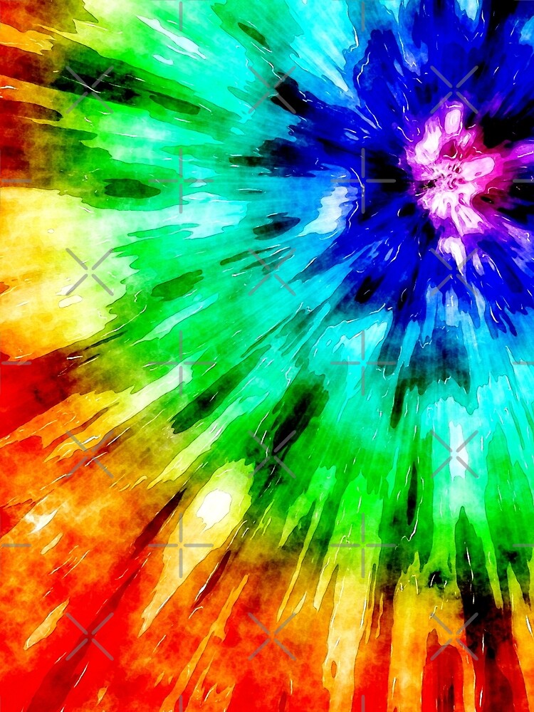Tie Dye Meets Watercolor by perkinsdesigns