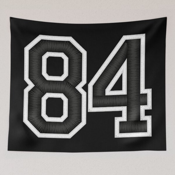 Item preview, 84 Black Jersey Sports Number eighty-four Football 84 designed and sold by elhefe.