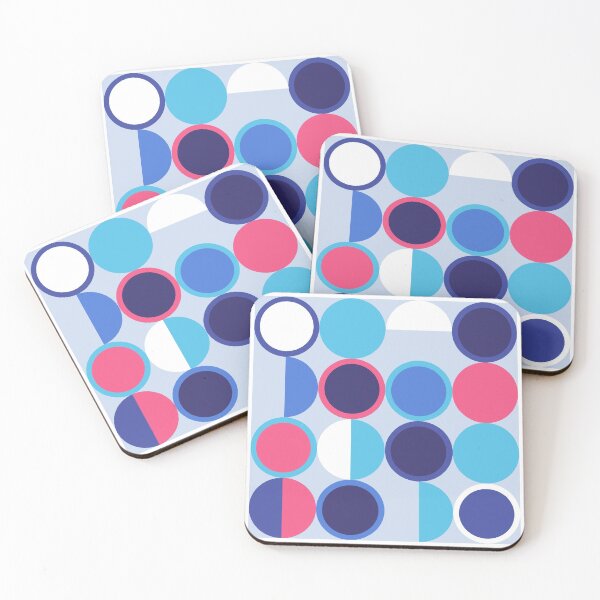 Item preview, Mod Circles - pink/blue (light) designed and sold by CotyCockrell.
