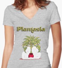 Mort Garson - Plantasia Women's Fitted V-Neck T-Shirt