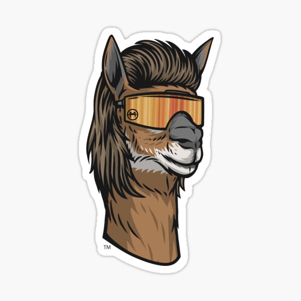Llama Mullet Sticker