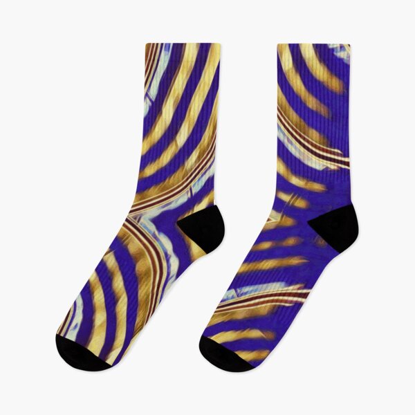 Item preview, Cobalt Chambers - blue gold white stripes geometric designed and sold by JaycraveDesigns.